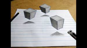 #sketch #art 3d in this video, a picture of glass is. Drawing A 3d Floating Square Step By Step Pencil Sketch Youtube