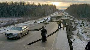 The earthquake occurred along the aleutian trench, part of pacific ring of fire, with experts predicting that the aftereffects of the quake may soon be felt in hawaii, the u.s. Alaska Earthquake Photos Show Damage To Roads Businesses In And Around Anchorage Abc7 San Francisco