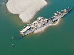 As the Danube River dries up, World War II shipwrecks and mammoth bones come into view