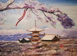 This can also help to create the effect of a bigger garden. Japanese Landscape Painting By Kirill Danileiko