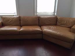 Designer Light Brown Leather Semi L Shaped Sofa Sofa L Shaped Sofa Used Stuff For Sale