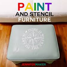 Beach stencils | tropical stencils. How To Paint Upholstered Furniture Stencil It Jennifer Maker