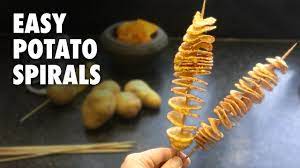 From huge spiral potatoes and russian dogs to bitesized tornadoes. Easy Potato Spiral How To Make Tornado Potato Twisters Youtube
