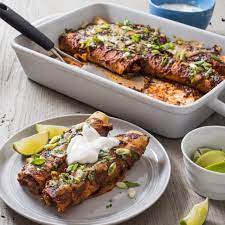 Roast poblano (or bell) pepper directly over the flame of a gas burner, turning frequently with tongs, until evenly charred. America Test Kitchen Roasted Poblano Enchiladas Shrimp Enchiladas With Creamy Poblano Sauce Recipe Little Spice Jar America S Test Kitchen Is A Real Place