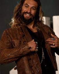Jason Momoa Brown Leather Jacket Jason Momoa Jason Momoa Aquaman Jason