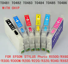 Epson stylus photo r320 printer. T0481 T0486 Refillable Ink Cartridge For Epson Stylus Photo Rx500 Rx600 R300 R300m R200 R220 R320 R340 Rx620 Auto Reset Chip T0481 Ink Ink Cartridge Samsungink Cartridge Chip Resetter Aliexpress