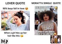 Girls whatsapp status girls problems girls life long hair girls reality ashi quotes. Mummy Paavam Lover Vs Morattu Single Facebook