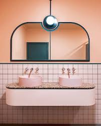 Qr code link to this post. Daily Inspiration Mt Erica Hotel X Bergman Co Melbourne Based Bergman Co Reimagined Th Bathroom Interior Small Bathroom Decor Pink Bathroom