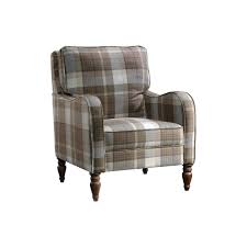 Add a pop of color & style to your home with costco's selection of chairs & accent chairs! New Grange Accent Chair Brown Plaid Sauder Leather Chaise Lounge Chair Comfy Chairs Plaid Chair