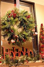 Chic On A Shoestring Decorating Sprucin Up My Christmas Mantel On The Cheap Christmas Mantel Decorations Christmas Mantle Christmas Wreaths