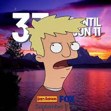 33 Days until the Start of Season 11 of Bob's Burgers on September 27,  almost a month away folk, with this guy right there, Logan Barry Bush, the  character featured for the