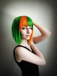 Orange And Green Hair Green Hair Green Hair Dye Hair Dye Tips