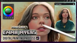 EMMA MYERS Minecraft Portrait