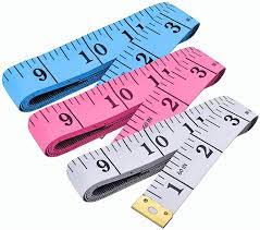 Fita Metrica Fita Metrica Para O Corpo Pacote Com 3 Fita Metrica De Escala Dupla Para Costura Corpo Alfaiate 60 Polegadas 150 Cm Branco Azul E Rosa Amazon Com Br