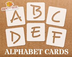 Each letter should either be on its own piece of paper or you will need to cut them apart. Alphabet Stencils Font N 2 Uppercase Individual Letters A To Etsy Ireland