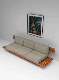 Handcrafted Sofa Bench 1960s Couch Mobel Holzsofa Selbstgemachte Couch