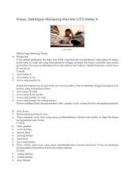 Catatan informasi gunakan kata atau frasa benda nomina seperti contoh venus adalah planet. Soal Frasa Nomina Kelas X Masnurul