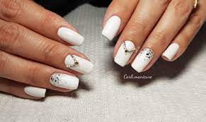 We ve got 100 graphics about decorativos margenes bonitos para hojas blancas including pictures, pictures, photos, wallpapers, and much more. Nails Unas Blancas Manicura De Unas Manicura Manicure Disenos