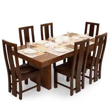 Round shapes can be useful for tight spaces, while rectangular tables are a classic option. Brown 6 Seater Dining Table Set Rs 7000 Set Mosi Furniture Industries Id 16827743733