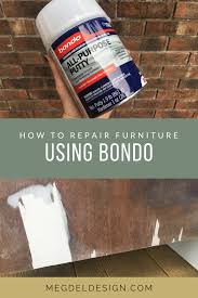 Have You Heard Of Bondo For Furniture Repairs Furniture Repair Wood Filler Wood Repair
