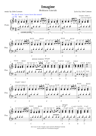 Easy piano arrangement of imagine by john lennon. Imagine John Lennon Piano Sheet Music With Letters Best Music Sheet