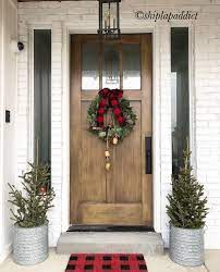 Farmhouse Christmas Christmas Porch Decor Front Porch Christmas Decor Christmas Front Doors