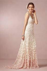 Emma Gown Bhldn Blush To White Fade Bridal Gowns Colored Wedding Dresses Wedding Dresses Unique