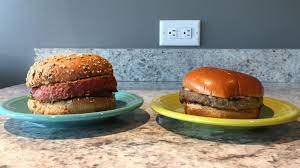 Fake Meat Smackdown Impossible Burger Vs Beyond Burger Impossible Burger Beyond Meat Burger Burger