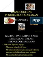 Sains tingkatan 4 bab 6. Bab 6 Teknologi Makanan