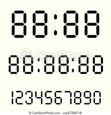 Check spelling or type a new query. Digital Clock Calculator Digital Numbers Alarm Clock Letters Numbers Set For A Digital Watch And Other Electronic Devices Canstock