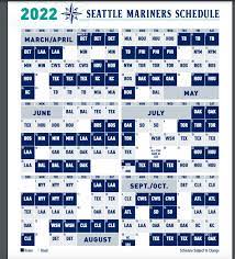 Ryan Divish On Twitter Here S A Look At The 2022 Mariners Schedule