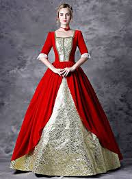 Red Drama Stage Play European Court Dress Royal Princess Dress Masquerade Ball Gowns Victorian Dress Gown Victorian Dress Costume