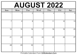 printable august 2022 calendar templates 123calendars com