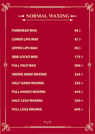 Find and search for local hair salons in and around maryland usa. Waxing Price List Jawed Habib Hazratganj Lucknow