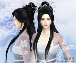 Men s hairdo ancient china 3. Sims4 Clove Share Asia Tá»•ng Há»£p Custom Content The Sims 4 Game Traditional Ancient Chinese Female Hairstyles The Sims 4 P1