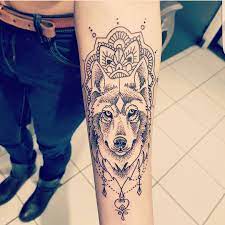 Image Result For Wolf Mandala Tattoos Wolf Tattoos Mandala Tattoo