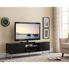 We create the perfect storage solution for your collectibles, media, and. Buy Kings Brand Furniture 60 Wood Tv Stand Entertainment Center Storage Console Black Silver Online In Indonesia B07dkyz49l
