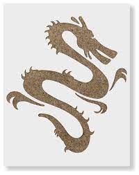 Vector illustration of stylized japan dragon. Chinese Dragon Stencil On Reusable Mylar For Crafts Asian Wall Stencils By Stencil Revolution Houzz
