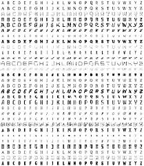 Download 1 million+ royalty free alphabet fonts vector . Thirty Randomly Selected Examples From The Generated Font Sets It Download Scientific Diagram