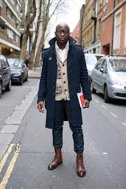 Mens Navy Overcoat Beige Shawl Cardigan White Dress Shirt Navy Jeans Winter Outfits Men Mens Street Style Mens Street Style Winter