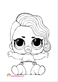 Cool coloring from the category « doll lol» , which you can color directly on the site or print to color with pencils or markers. Lol Dolls Coloring Pages Lil Sisters Coloring Pages For Kids