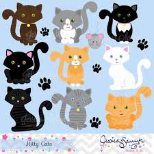 Instant Download Kitty Cat Clipart Cat Clip By Jessicasawyerdesign 4 00 Cat Clipart Kitty Clip Art
