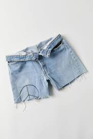 Vintage Levi's Peace Sign Denim Short