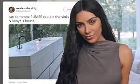 According to the report, the divorce process is already underway, as the keeping up with the kardashians star has hired a lawyer and they are in settlement talks. Kim Kardashian S Basin Less Sinks In La Mansion Provoke Head Scratching And Jokes On Twitter Daily Mail Online