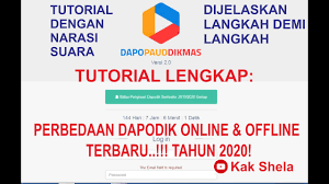 Unduh rilisan aplikasi dapodik paud offline versi 3.5.0. 2020 Beda Dapodik Paud Online Dan Offline Youtube