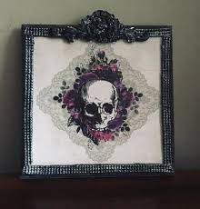 Gothic Wall Plaque Gothic Home Decor Gothic Skull Plaque Etsy Gothic Home Decor Skull Pictures Gothic Pictures