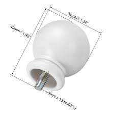 Choose from four fabulous finishes: Uxcell Curtain Rod Finials Plastic End 49mm X 34mm White 4pcs Home Decor Home Kitchen Playcenterng Com