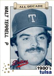 1990 Tulsa Drillers All Decade Best #11 Walt Terrell Jeffersonville Indiana  Card