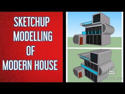 Making the plan of a house can be done in a 3d view or a 2d view. In This Video I Have Made A Modern House Modelling In Sketchup Software Used Is Google Sketchup Sketchup Is 3d Building Design Software That Behaves More Like A Pencil Than A Piece