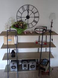 Etagere metal style industriel industriel : Fabriquer Des Etageres Style Industriel A Partir D Etageres Ikea Lerberg Etagere Ikea Ikea Diy Ikea
